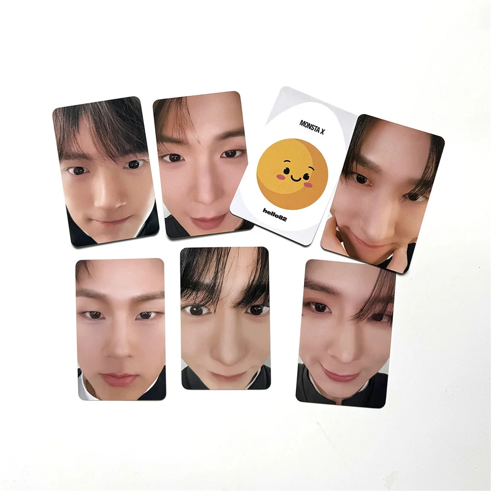 Hot Sale Monsta X HD Photocards Cosplay Gloosy LOMO Cards Hyungwon I.M Shownu Jooheon Kihyun Minhyuk Postcard Fans Gift