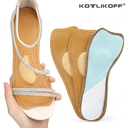 Women Self-Adhesive Latex PU Sandals Insoles Antislip Sweat-absorbent High-heeled Shoes Comfortable Arch Support Insole Cushions