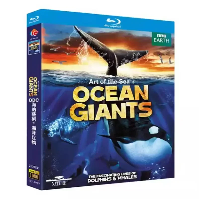 Blu-ray Ultra High Definition Documentary BBC The Art of the Sea and Ocean Giant BD Disc with Chinese and English Subtitles