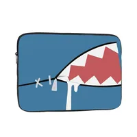 Gawr Gura Shark Mouth Notebook Laptop Bag Case Pouch 10 12 13 15 17 Inch Notebook Sleeve Cover Bag Tablet Shockproof Case Bag