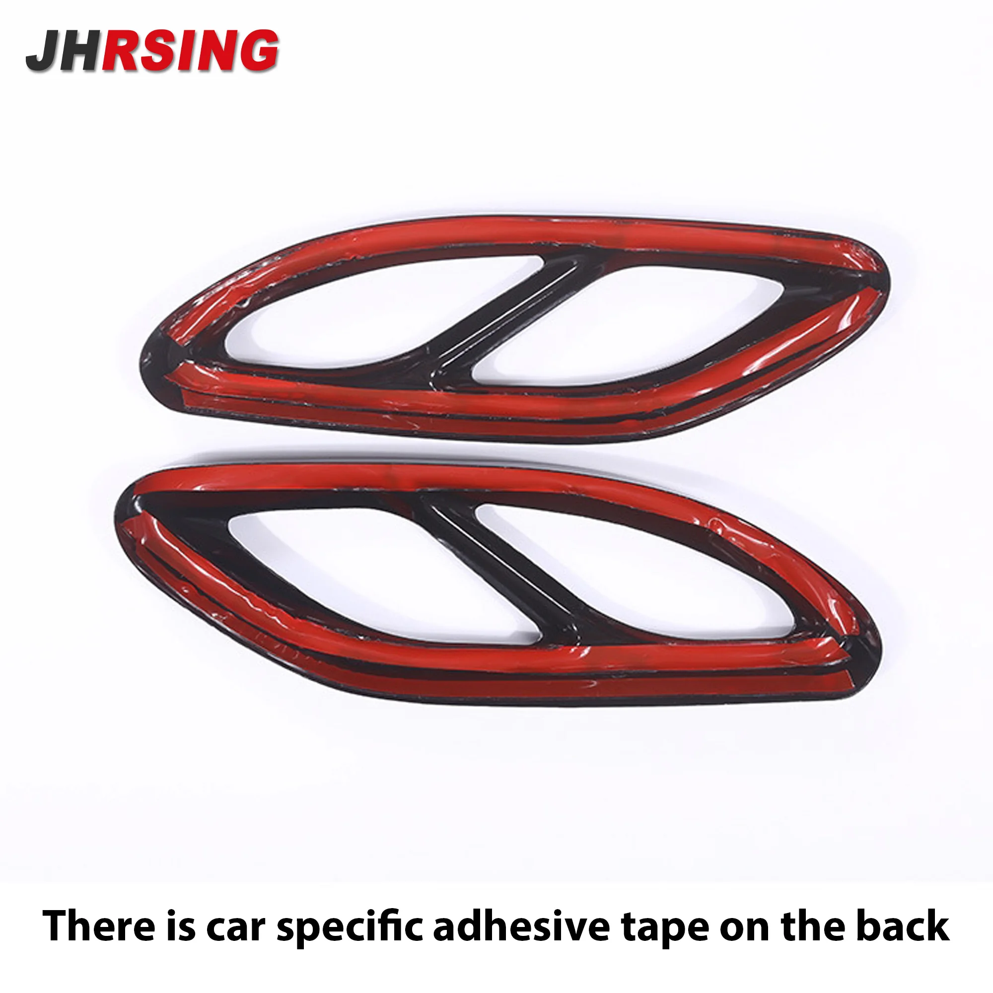 1 زوج/2 قطعة كاتم صوت ماسورة العادم الخارجية للسيارة يغطي غطاء الأنابيب السوداء مناسب لفئة مرسيدس بنز C B180 GLC