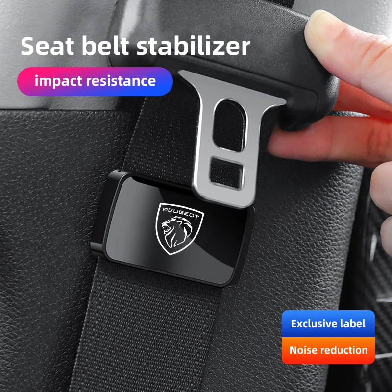 Clips de fijación para cinturón de seguridad de coche, estabilizador de soporte para cinturón de seguridad para Peugeot 208 308 206 307 207 3008 407 508 2008 5008 301 406 408