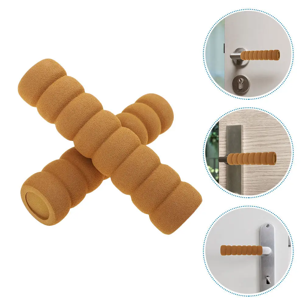 6Pcs Door Handle Scratch Protectors Anti-Collision Covers Universal Fit Thick Warm Handle Covers for Kitchen Bedroom Appliance