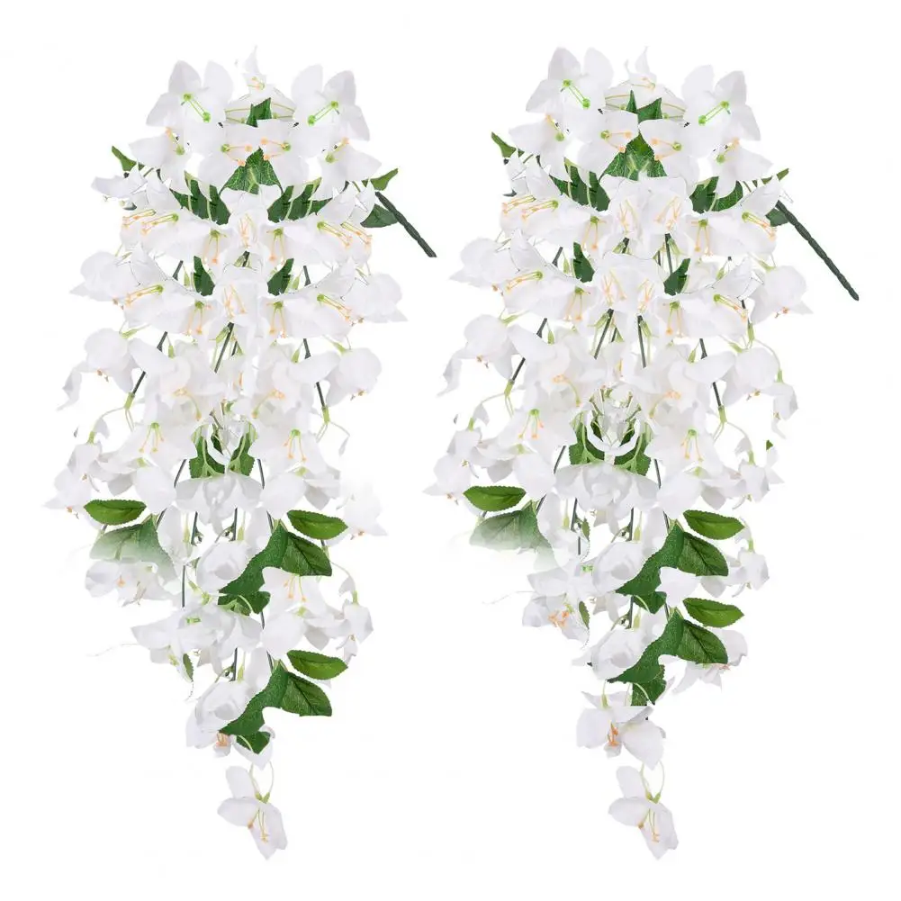 زهرة صناعية واقعية مقاومة للأشعة فوق البنفسجية زهور معلقة من Bougainvillea لتزيين حفلات الزفاف في الأماكن المغلقة والخارجية #2