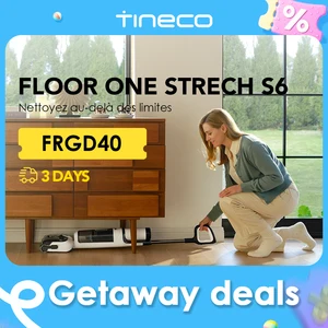 Tineco Floor One Stretch S6 Penyedot Debu Kering Basah Tanpa Kabel 180 Lay Pel Pintar Lay-Flat Runtime Panjang 158℉ 12 mesin pembersih lantai penjualan terbaik - №