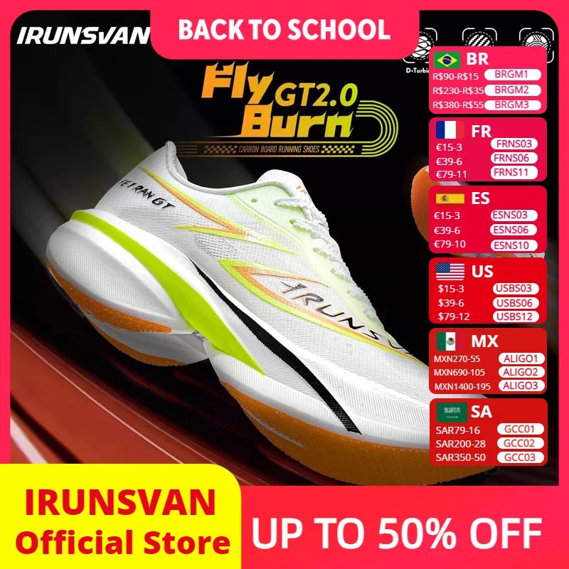 IRUNSVAN Professional Marathon Carbon Plate For Men Cushioning Shock Absorption