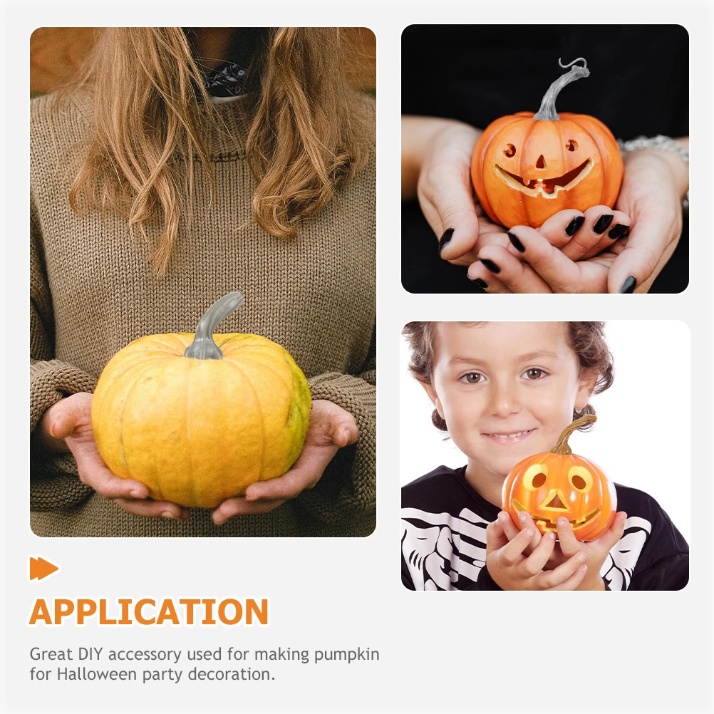 

42 Pcs Pumpkin Decoration Accessories Decorations for Home Hangings Handles Head Halloween Plastic Pumpkins Outdoor