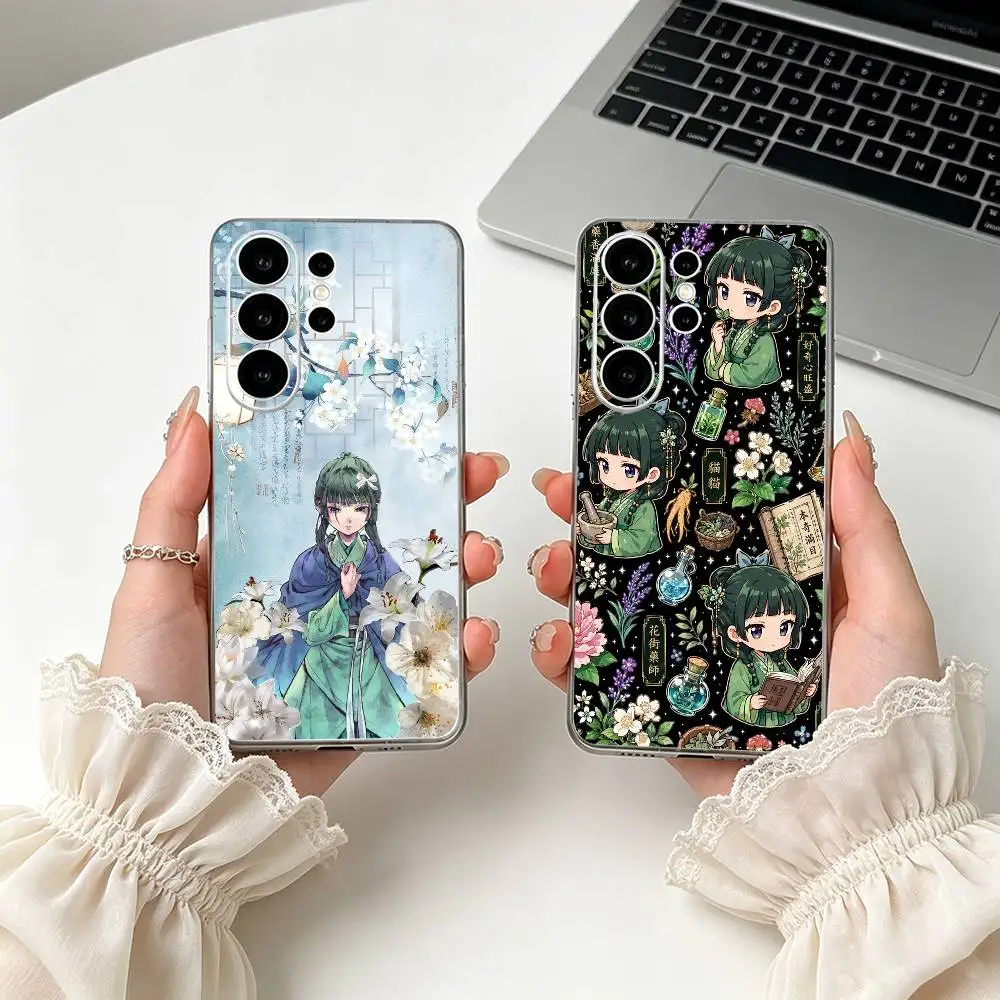 Anime The Apothecary- D-Diaries M-Mao M-Mao Phone Case For Samsung S25,S24,S21,S22,S23,S30,Ultra,S20,Plus,Lite Transparent Cover