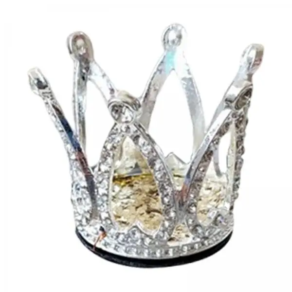Motorbike Full Face Helmet Crown Retro Alloy Rhinestone Decor Accessory for Bicycle Snow Sports Gift Woman