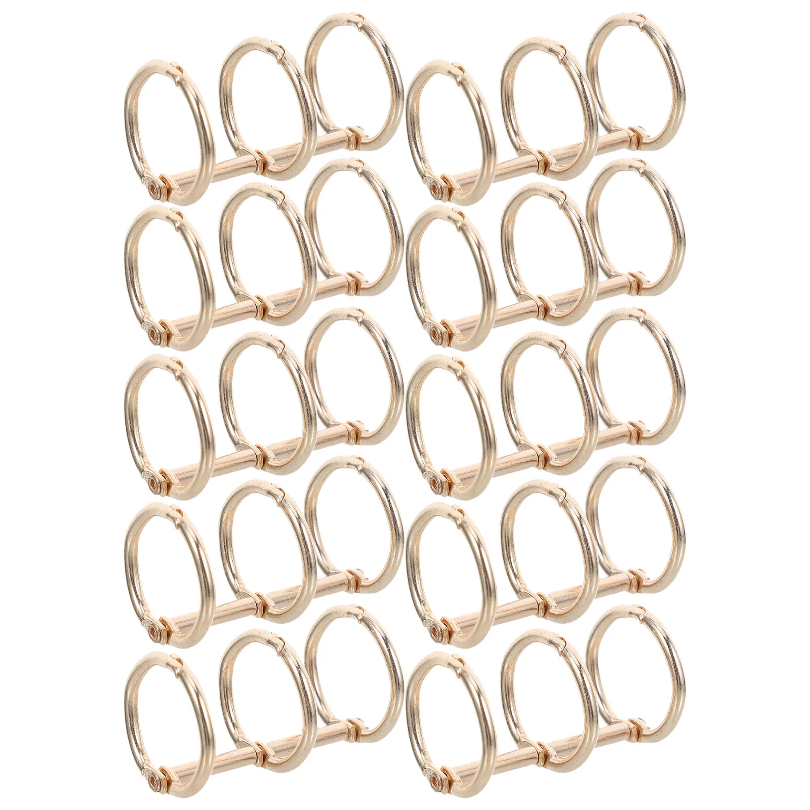 20 قطعة المجلدات أوراق معدنية فضفاضة 20 مللي متر 3 حلقة المفاجئة المفصلي Diy بها بنفسك دفتر القصاصات الموثق خواتم مكتب ملزمة المشابك كتاب الحديد