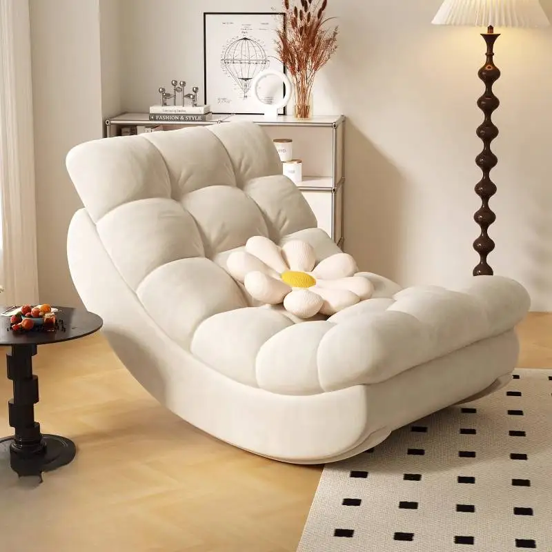 

Japandi Big Living Room Chairs Recliner Beige Bedroom Lounge Living Room Chairs Reading Adult Cadeiras Krzeslo Furniture Home