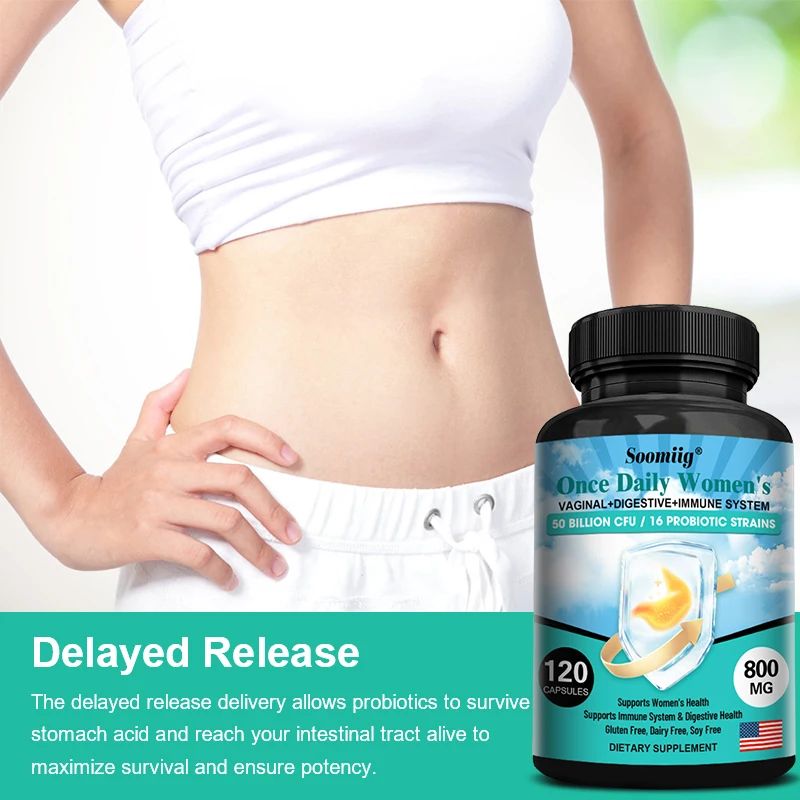 Prebiotics + Probiotics, Digestive Supplement for Digestive Health, Promotes Regularity and Gut Health, 120 Capsules