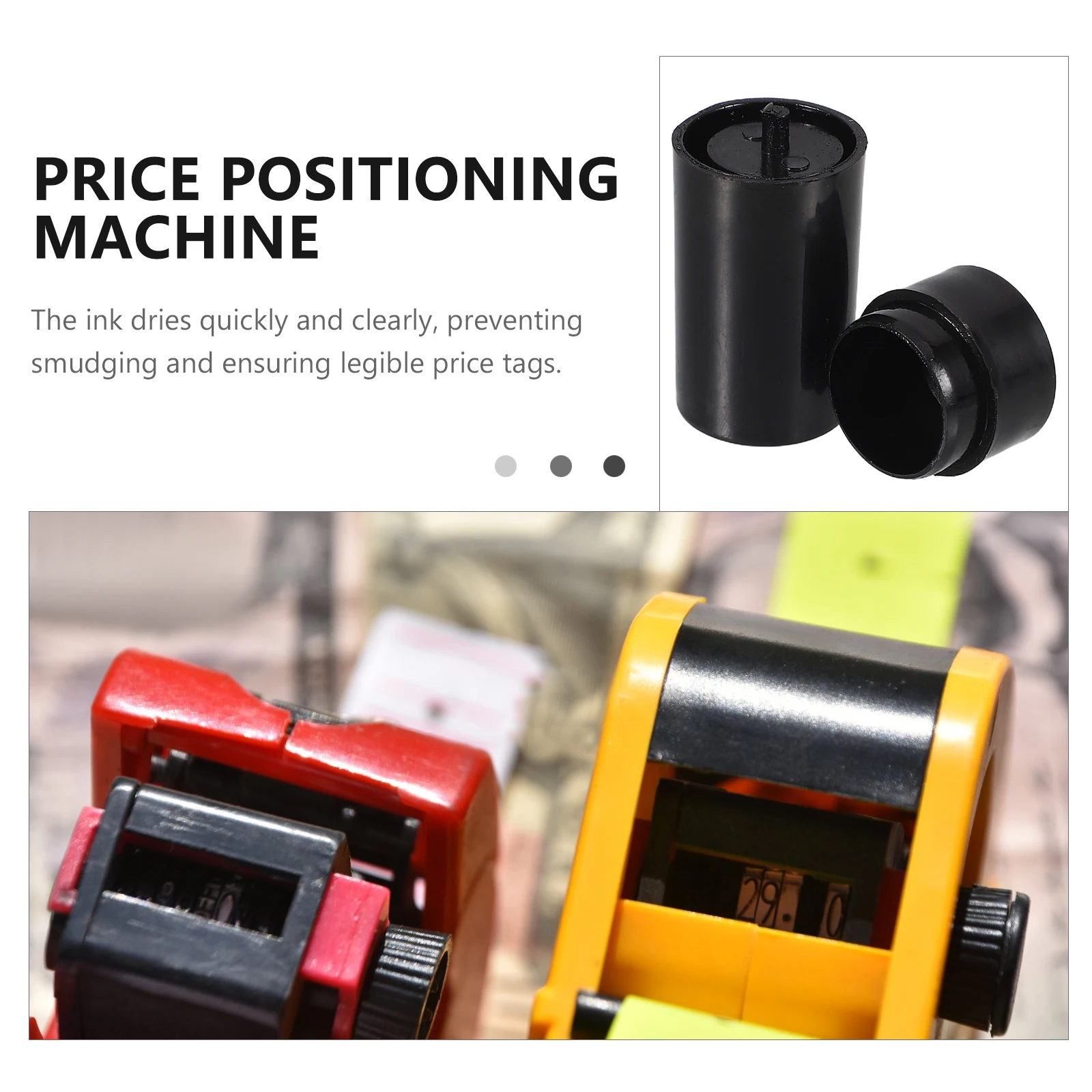 10pcs Price Machine Replacement Labeller Accessories Pricemarker Labeler Parts Ink Ink Wheel Wheel Replacement Portable Design