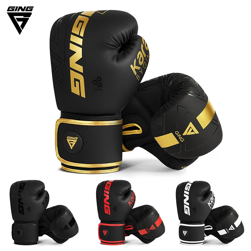 

2026 New Professional 4-14oz Boxing Gloves PU Muay Thai MMA Profession Kickboxing Adults/kids Sandbag Training Gloves Equipment