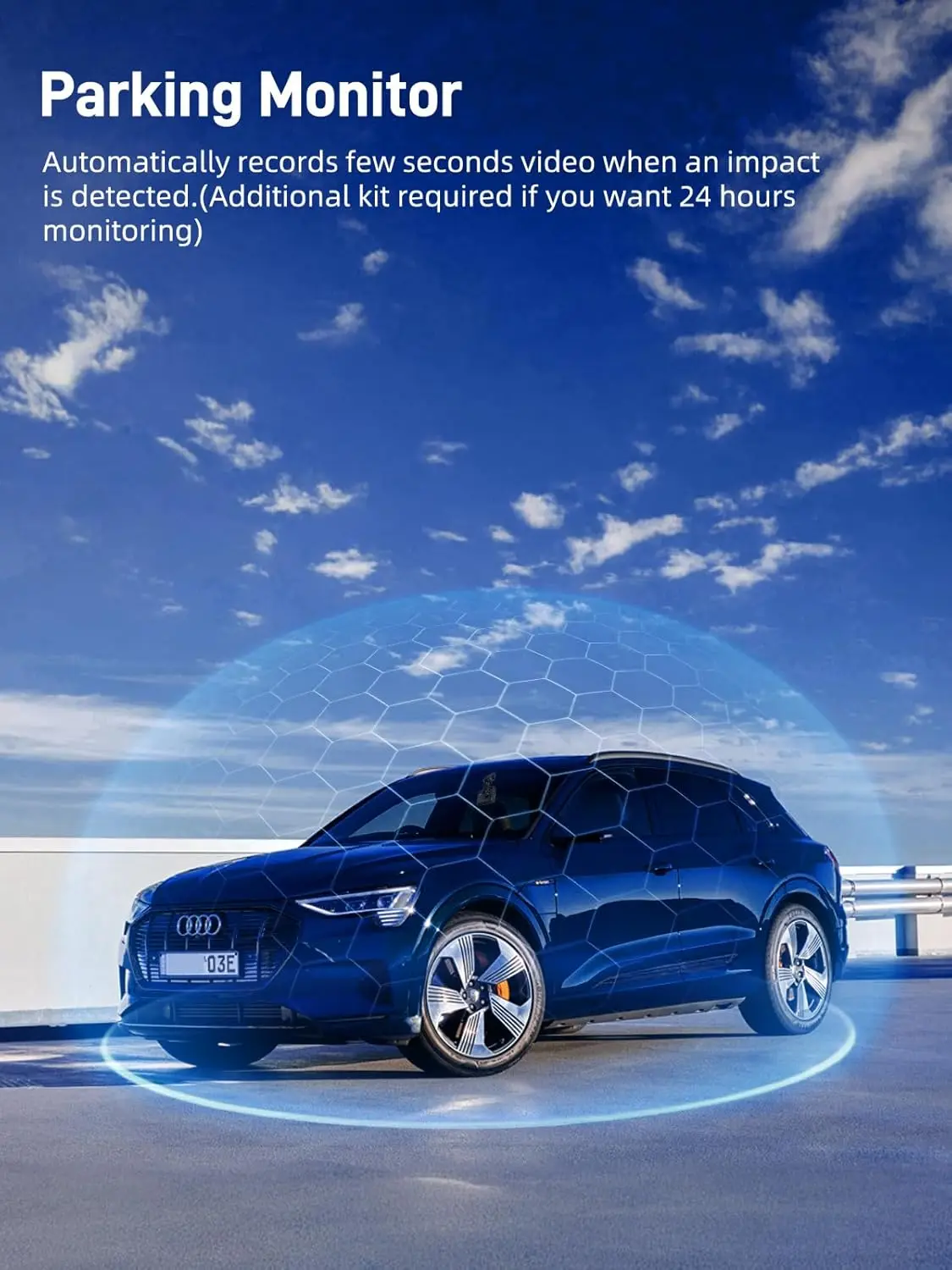 Kamera samochodowa 2.5K+1080P z kartą SD 32GB, ekranem IPS 2.45', noktowizorem, czujnikiem G, nagrywaniem w pętli, czarna