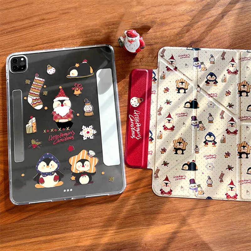 Star Penguin Magnetic Detachable Cover For 2026 iPad Air/Pro/Mini & HUAWEI Matepad Air/Pro/Mini, Y-Fold, Ideal Christmas Gift