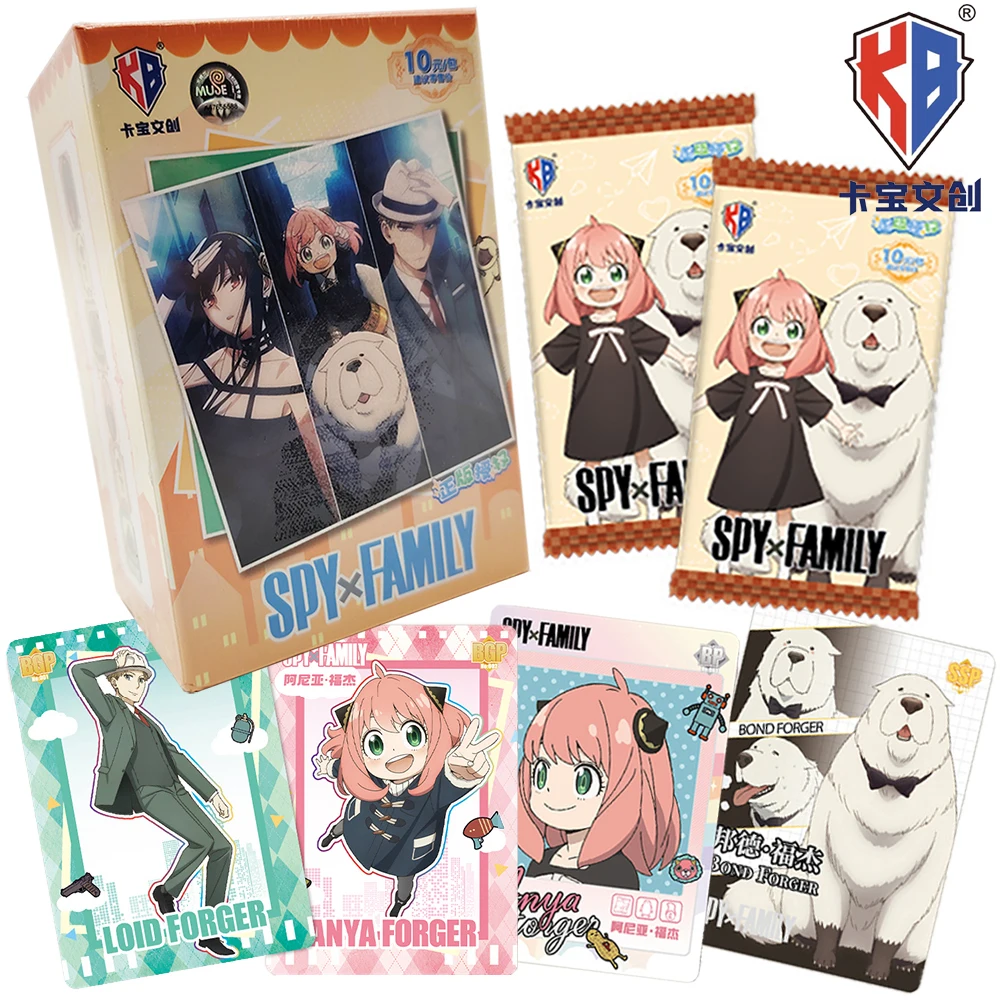 

Genuine Kabao SPY×FAMILY Collection Card Hot Stamping Frame Creative Character Limited Cards Boys and Girls Hobbies Gifts Toys