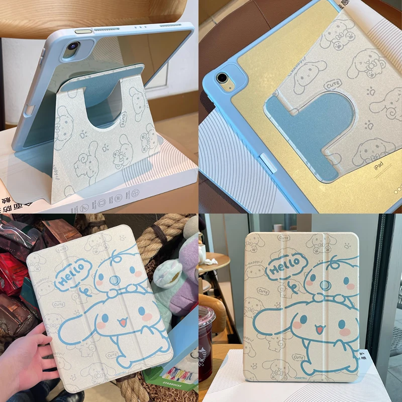 Cinnamoroll pour étui iPad ipad 8/9/10 10,2 pouces A16 11 pouces housse de tablette Air 3 4 5 10,9 pouces M2 M3 Pro 3 4 5 6 12,9 pouces M4 étui de protection
