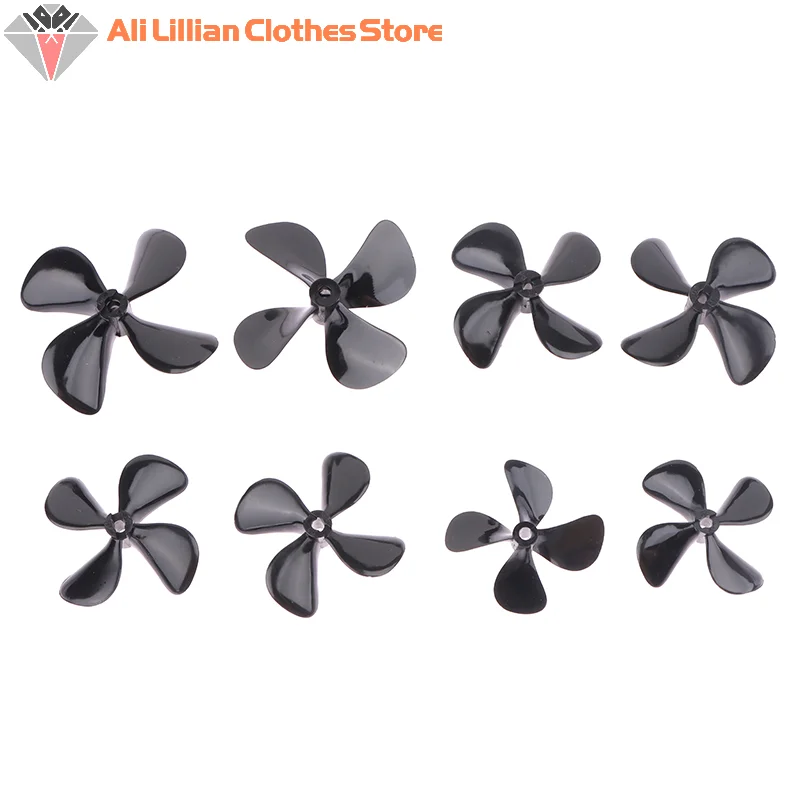 ⭐HOT❗ 2PCS 4mm RC Boat Four Blades Paddle Positive/Reverse Boat Propeller High Strength Screw D50/55/60/70mm