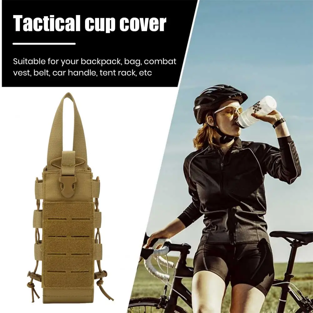 Borsa per bottiglia d'acqua in nylon Porta bottiglia d'acqua Custodia per bottiglia d'acqua durevole con regolabile per l'escursionismo all'aperto