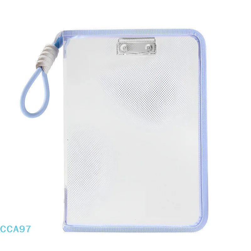 

【A】Portable File Folder Case Transparent Handle Storage Organizer Bags A4 Zipper File Bag Candy Color Stationery Holder Supplies