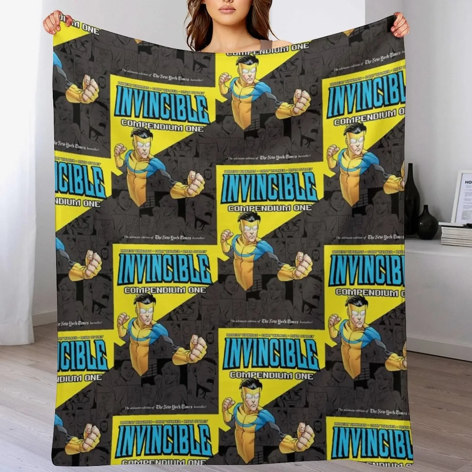 

invincible cover Throw Blanket Outdoor Soft Blanket for Picnic Beach Camping