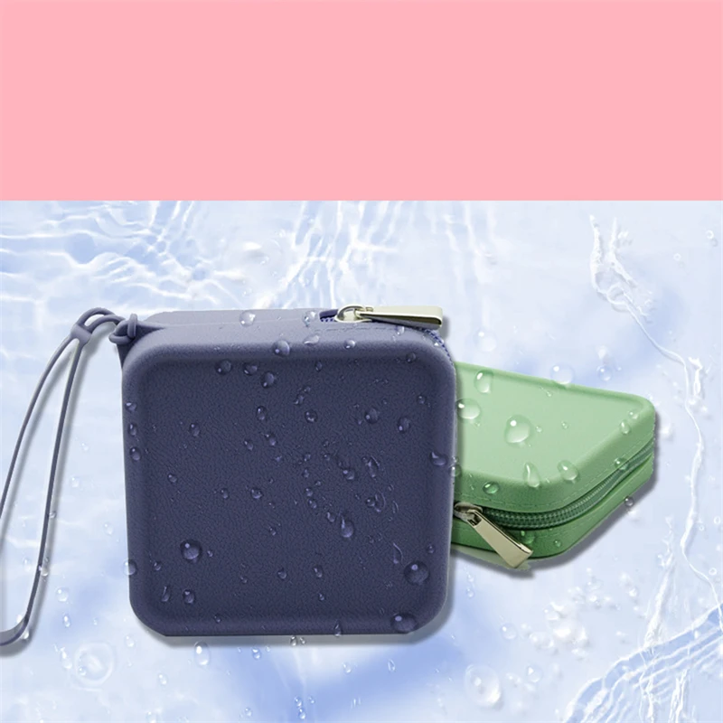 Square Silicone Cosmetic Storage Bag Large Capacity Travel Makeup Brush Holder Portable Exquisite Cosmetic Waterproof Organizer