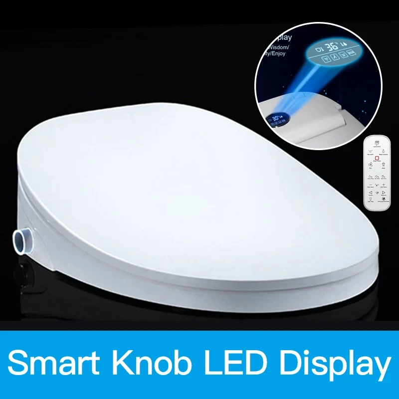 LCD Temperare display Intelligent Toilet Seat Smart Toilet Cover Automatic Electric Remote Toilet Body Bidet Cleaner K5