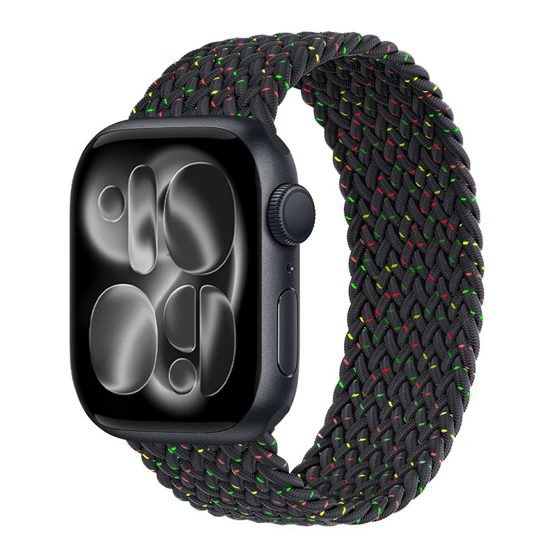 Geflochtenes Solo Loop Armband für Apple Watch Series 12 11 10 9 7 8 SE Ultra 4 3 49mm 46mm 42mm 44mm 45mm Armband Correa iWatch Bänder – Detail 5