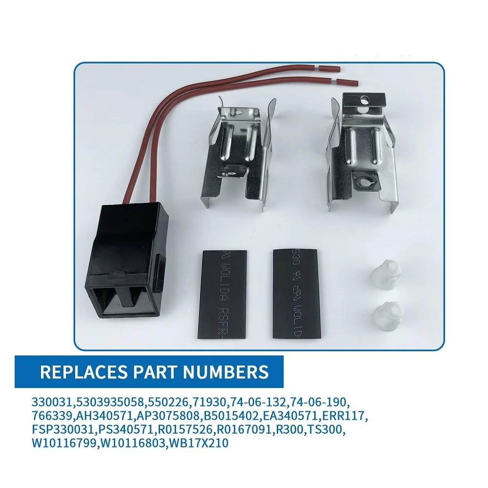 330031 Range Burner Receptacle Kit for Whirlpool Kenmore Microwave Oven Combo AP3075808 814399 5303935058 5301167733 WB17X210