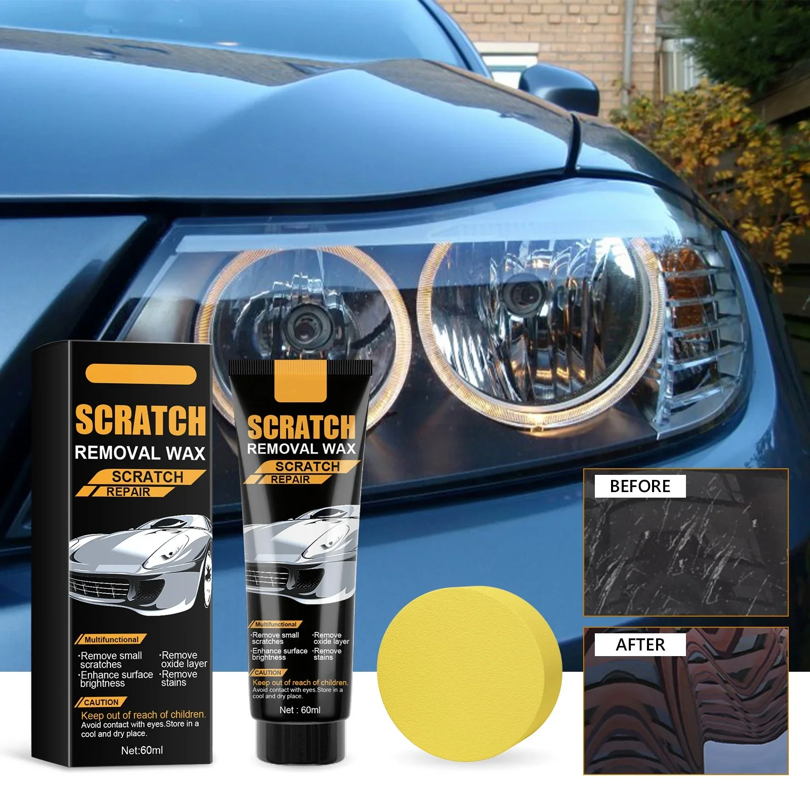 Car Scratch Repair Cream, Car Paint Fine Marks Polishing Coating Cream, Scratch and Scratch Repair Cream