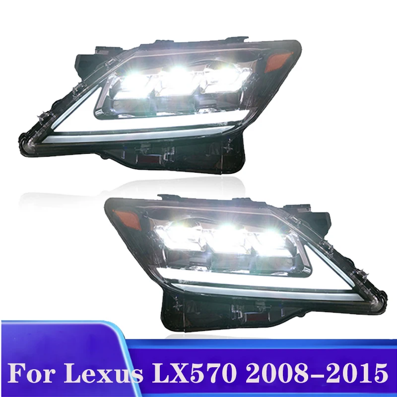 

Car Front Lights For Lexus LX570 LED Headlight 2008-2015 LX 570 Headlamp DRL Signal Projector Lens Automotive Accessories