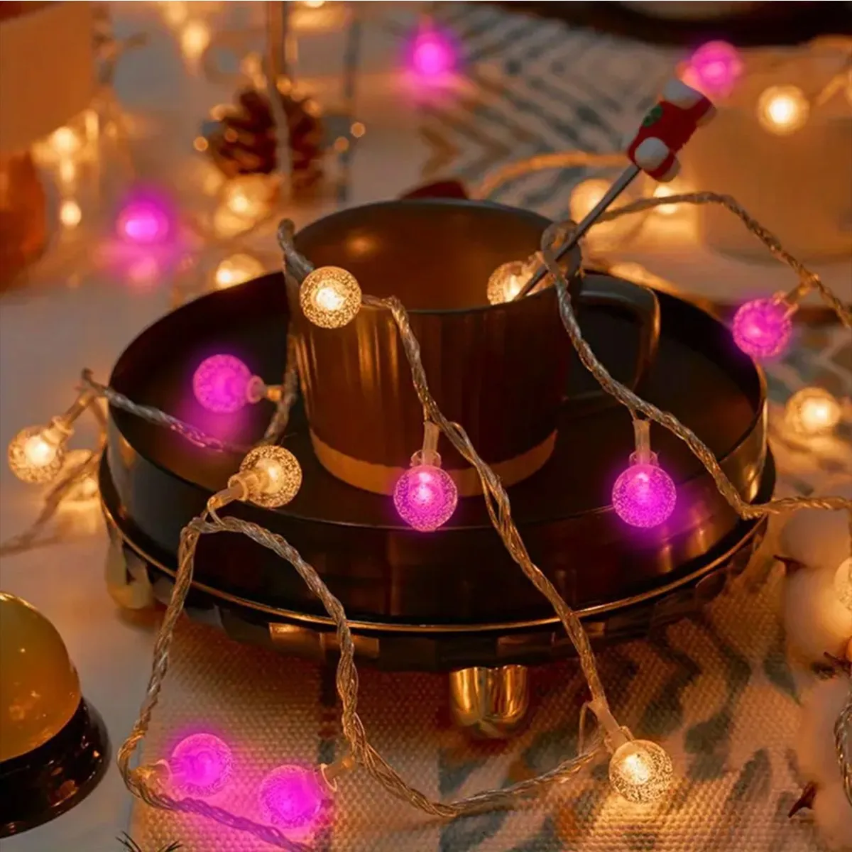 1pc Blase Ball String Licht mit 8 Modi USB Powered Indoor Outdoor Fairy Licht Für Home Zimmer Camping Party Festival decor