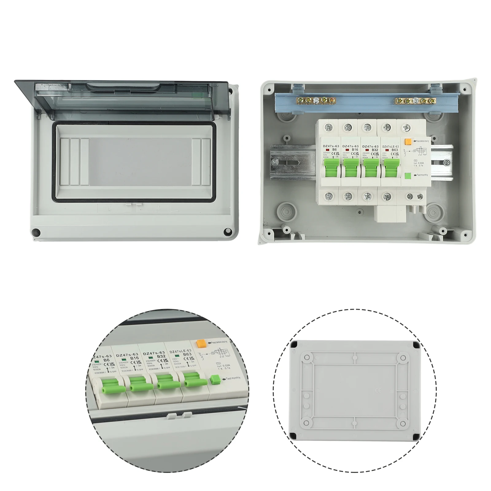 

28) 3 Way Waterproof Distribution Box IP66 Grade Easy Installation Practical for Residential and Commercial Use