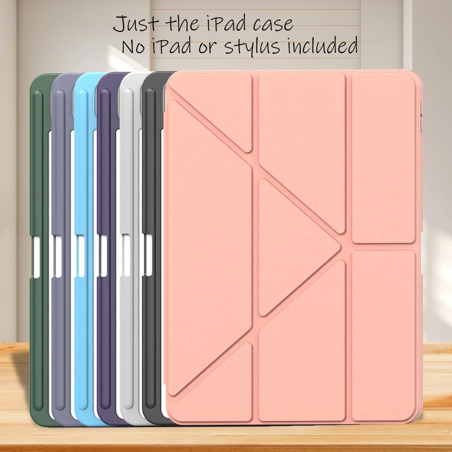 Case for iPad (A16) 2025 11th/10th Air 11'' M3 2025 M2 2024 Fold Silicone PMMA Tablet Cases PU Leather Flip Pad Cases Accessory