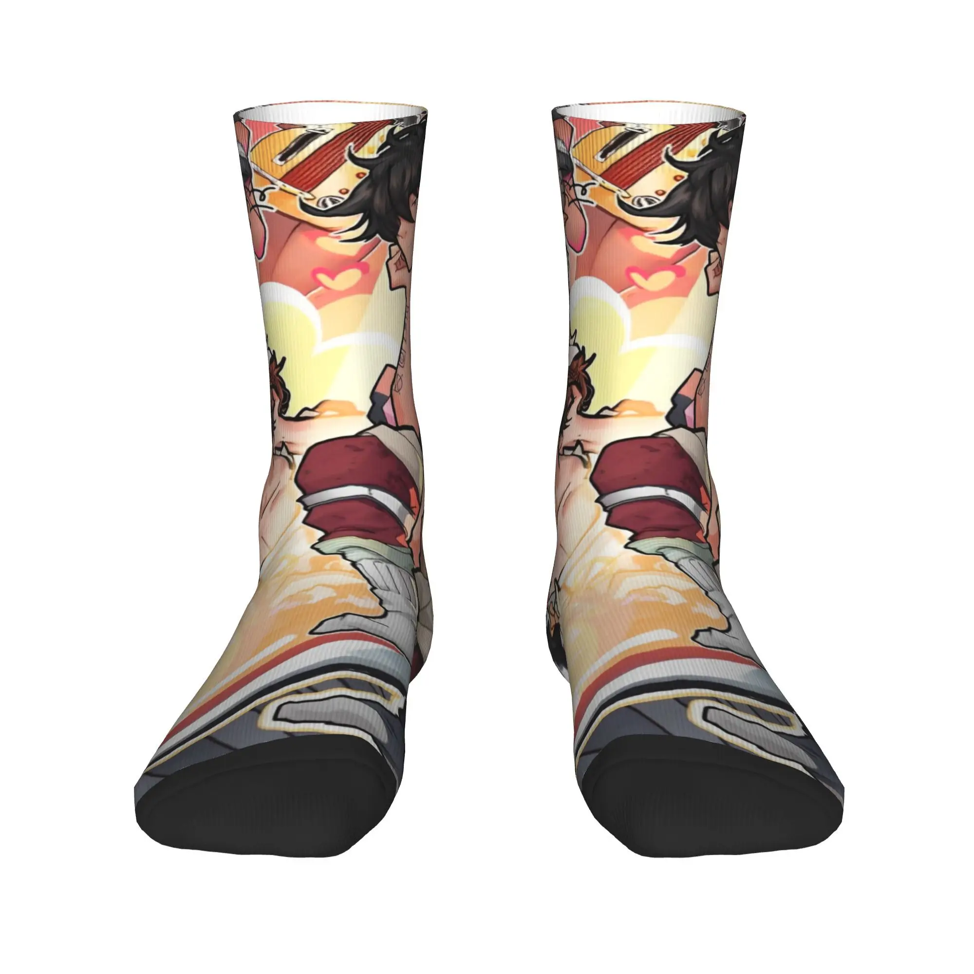 더크 앤 캠 데이트 에브리띵 삭스 가을 스타킹 레트로 성인 남성 미디엄 소프트 삭스 그래픽 아웃도어 스포츠 땀 흡수 양말