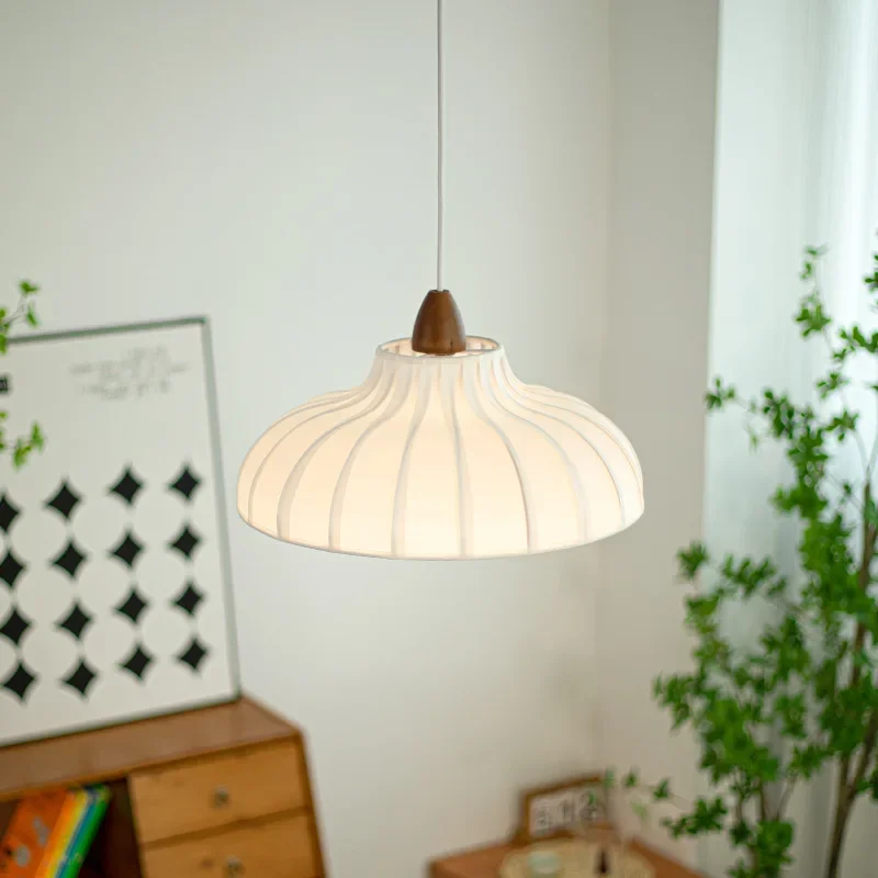 

Retro French Wabi-sabi Style Dining Chandelier Creative Design Silk Chandelier Home Atmosphere Ceiling Pendant Lamp