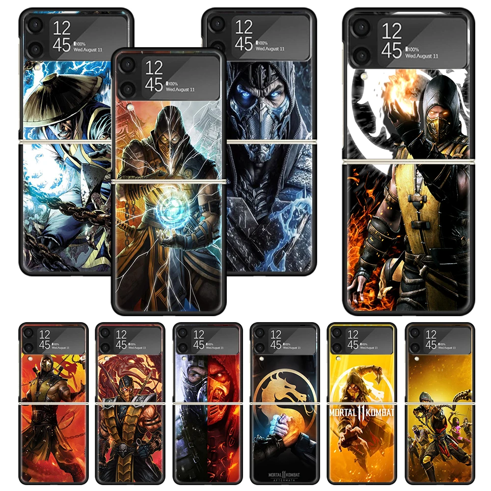 Mortal Kombat Zflip4 Zflip5 Phone Case For Samsung Z Flip3 Flip4 Flip5 5G ZFlip 4 5 3 Cover Cellphone Shell Fundas