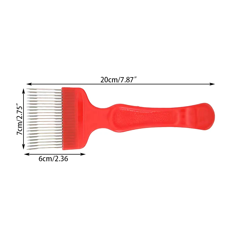 Aço inoxidável Honey Forks para Bee Honey, Agulhas retas, Uncapping Forks, Sparse Rake Shovel Comb, Ferramentas de Apicultura, 18 Pins