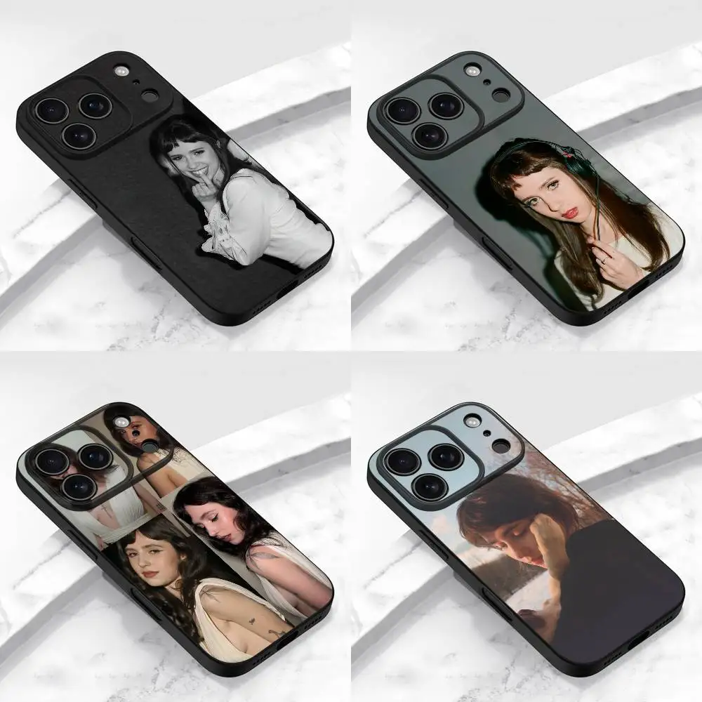

Clairo Charm Sling metal heart Phone Case For iPhone 17,16,15,14,13,12,11,Pro,Max,Plus,E,Air,Mini Protective Black Cover