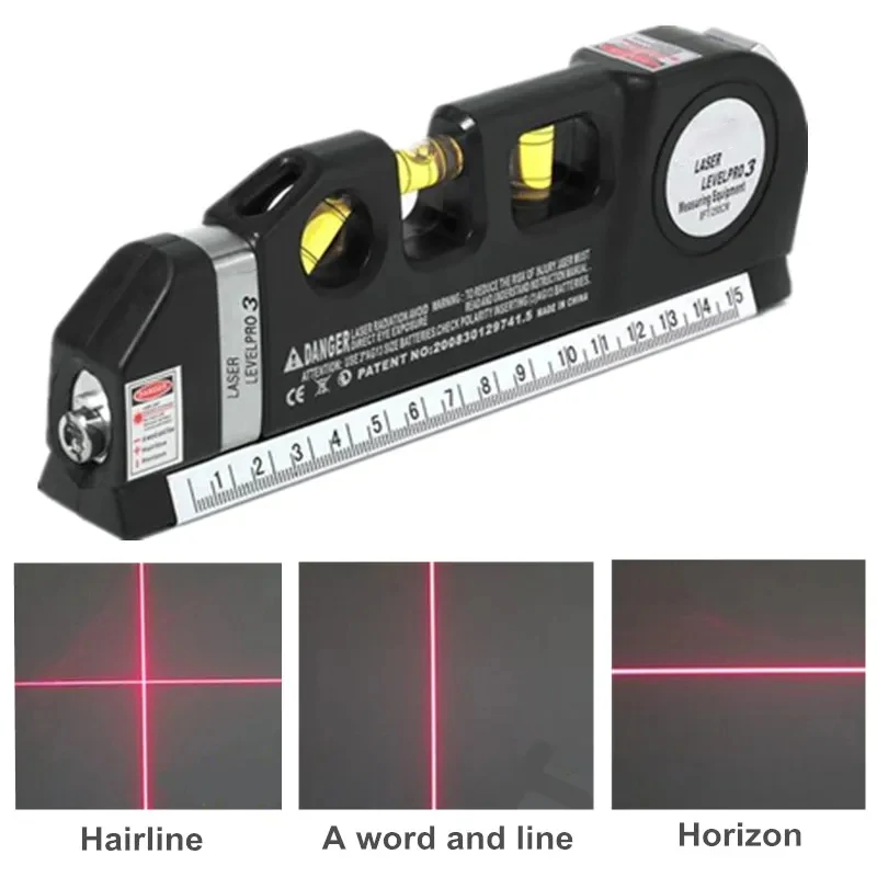 Poziom lasera miara pionowa horyzontu 8FT Aligner Standard i linijki metryczne uniwersalna miara