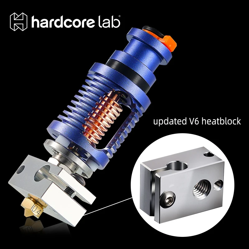 Hardcore Lab Precision V6 heating block E3DV6 HOTEND Titan Extruder HT-NTC100K 3D Printer Parts for PT100 Sensor Ink Cartridge