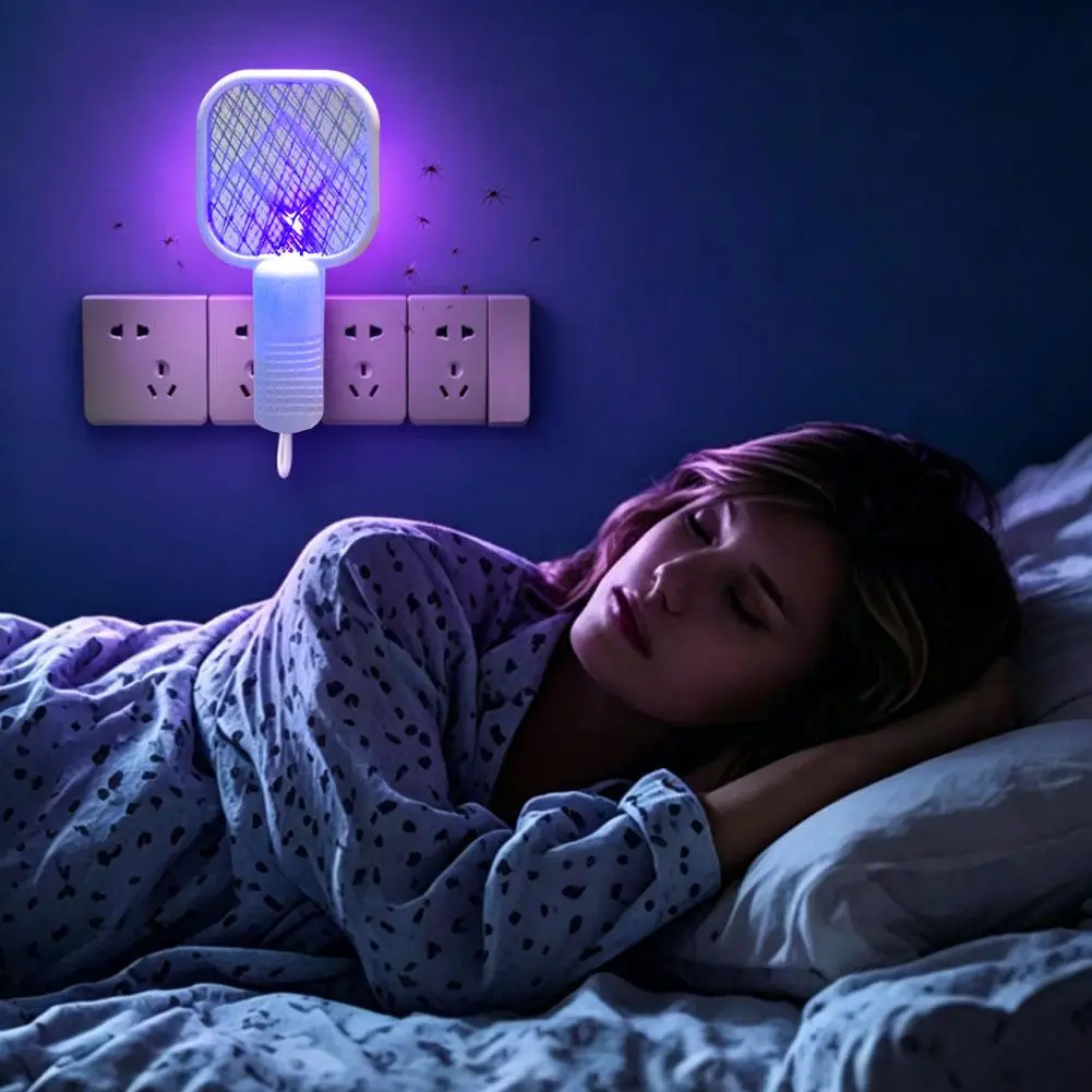 Mosquito Swatter Trap UV Light Bug Zapper Electric Shock Fly Killer Pest Control Mosquito Swatter Trap for Outdoor Camping Car