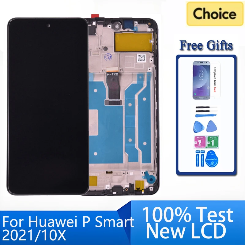 

For Huawei P Smart 2021 PPA-LX2 X10 Lite LCD Display with Touch Screen Digitizer Assembly For Honor 10X Lite Y7A LCD