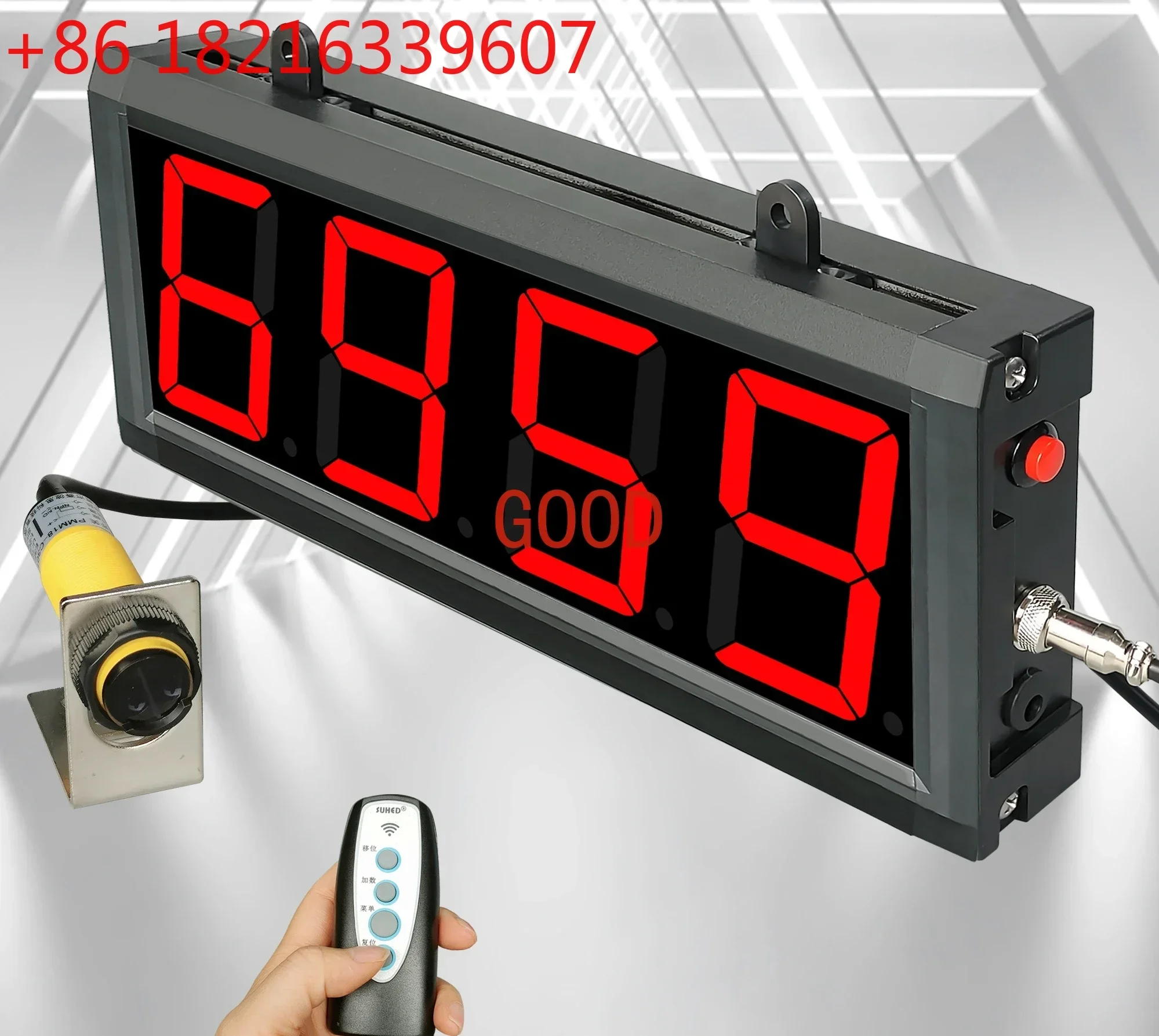 TAO Large-screen automatic induction infrared counter electronic digital display intelligent conveyor belt number counting flow