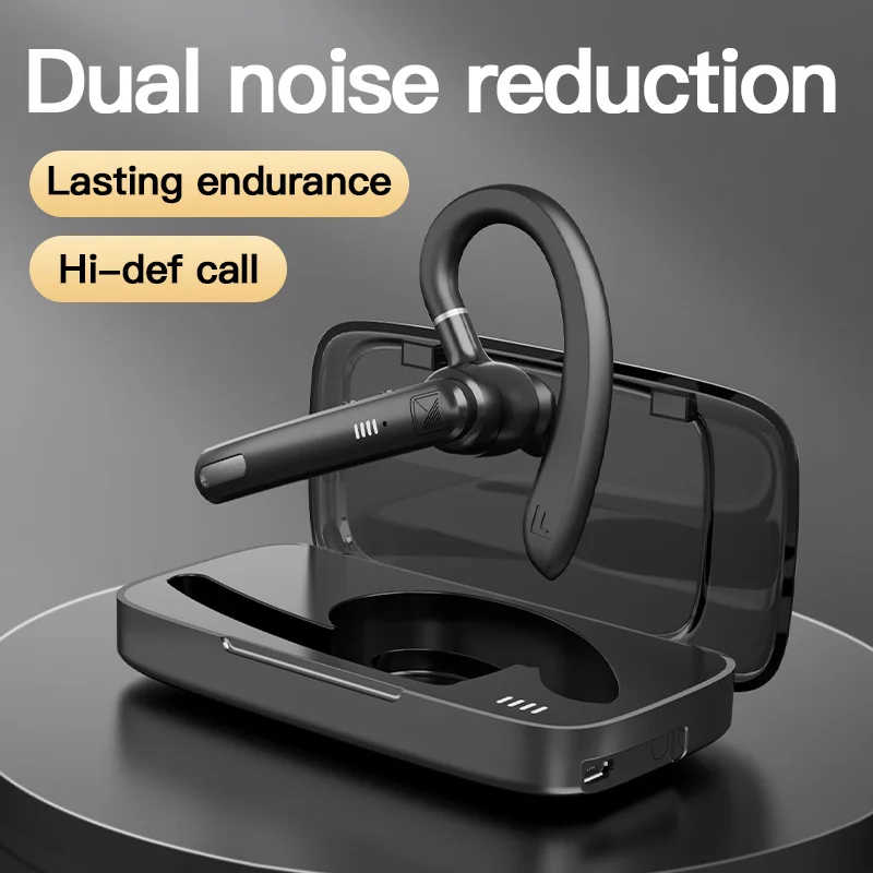 2024 I più nuovi auricolari wireless K10 5.0 Cuffie Bluetooth con cancellazione del rumore Cuffie da lavoro con doppio microfono per tutti gli smartphone