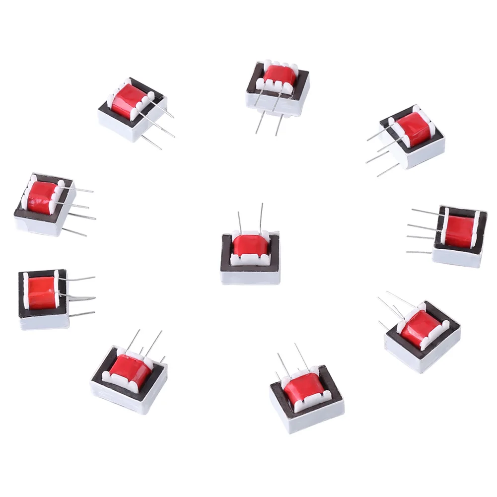 10Pcs/Pack EI-14 Audio Transformer Isolation Transformer 600 : 600 Ohm 1:1 Audio Transformer Voltage Amplification Component