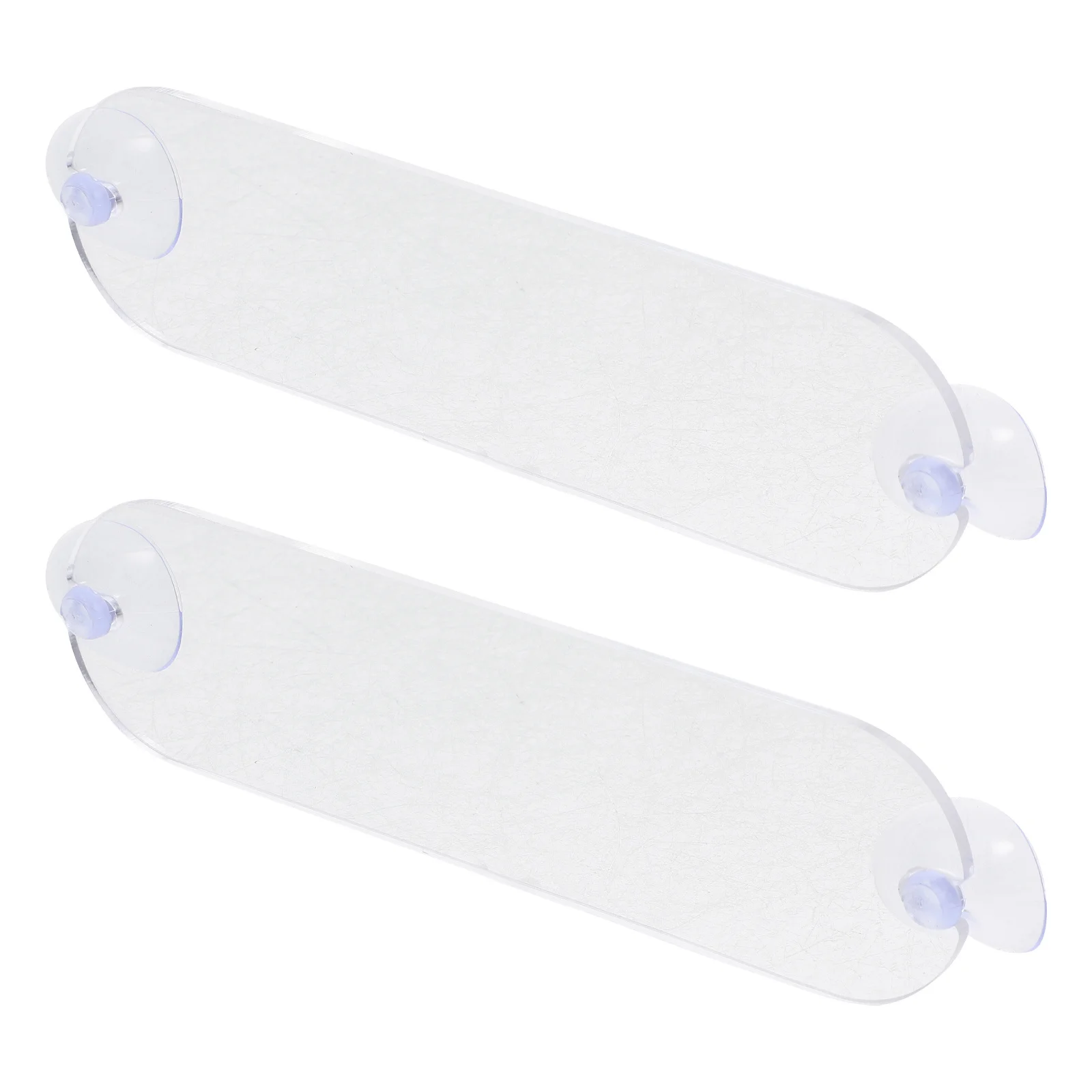 

2pcs Acrylic Toll Pass Holder Clear Suction Cup Windshield Mount For Car Universal Transponder Parking Permit Cards Holder