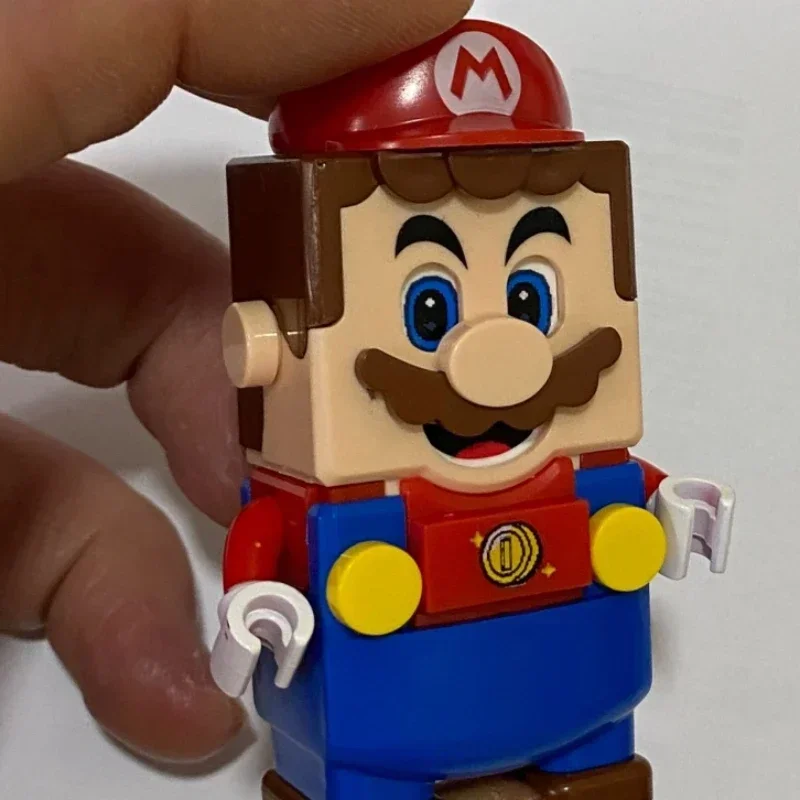 Super Mario Bros Luigi Action Collection Toy Cartoon Mini Figures Assembly Model Toys Mark Box Dolls Children Birthday Gifts