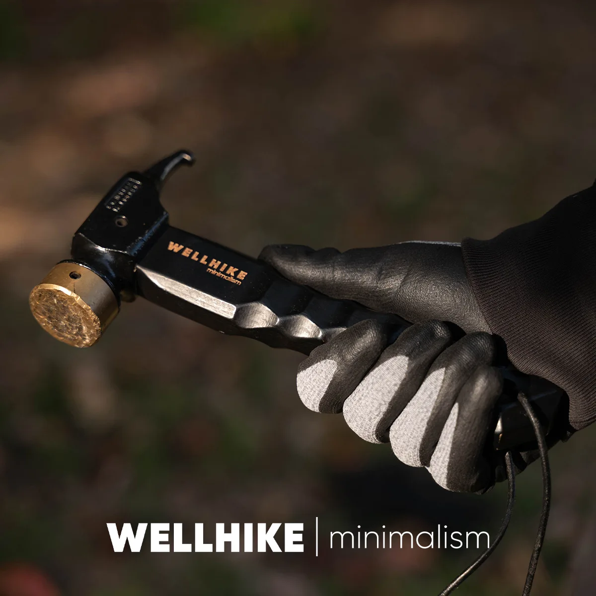 Heavy-Duty Brass Camping Hammer | Effortless Multi-Functional Mallet for Pulling & Hammering Tent Stakes, Ultimate Camp Tool